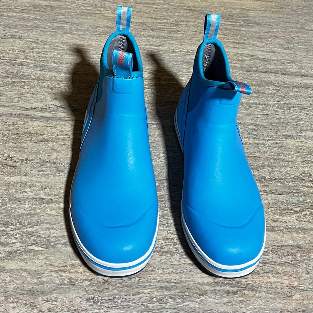 Showave Vibrant Waterproof Blue Ankle Rubber Boots